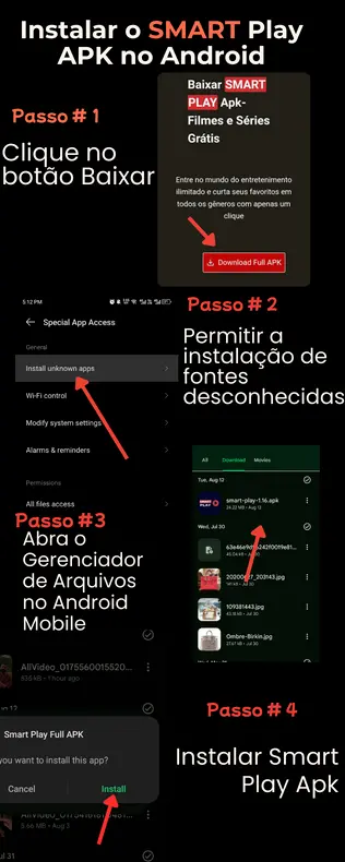 Instalar o SMART Play APK no Android